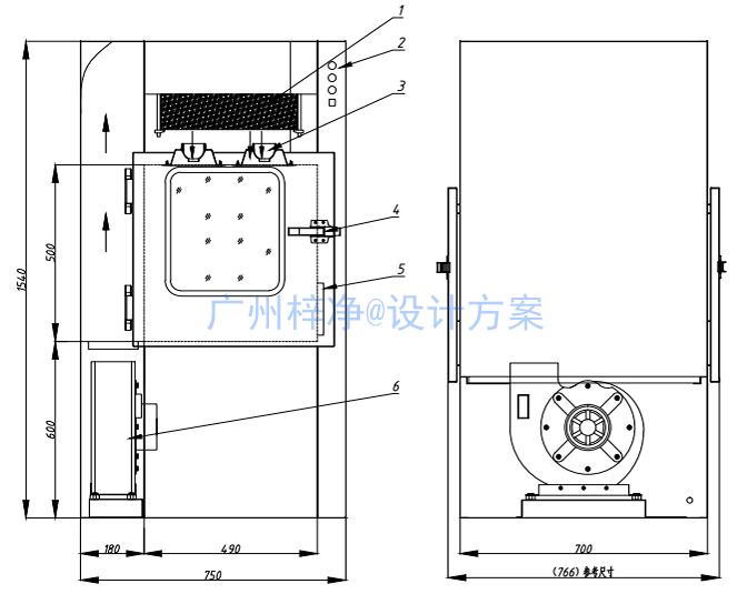 風淋傳遞窗設計方案圖